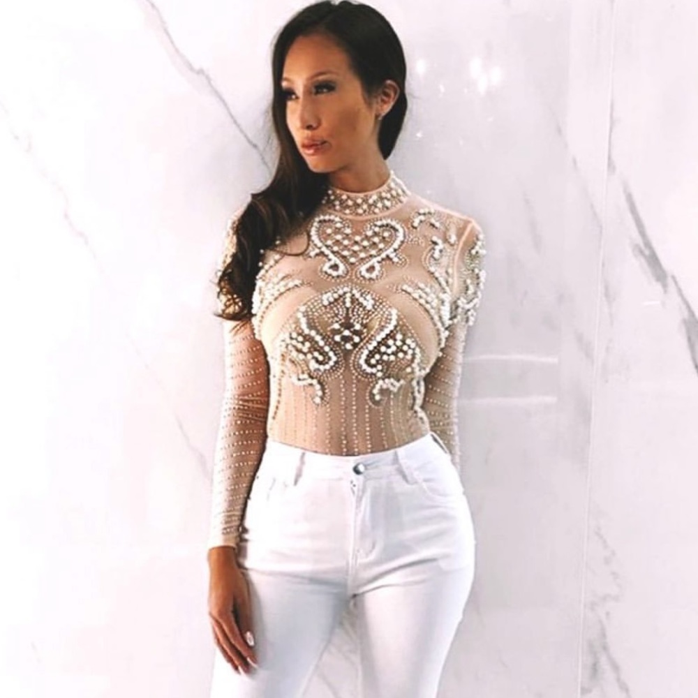 Long sleeve crop top